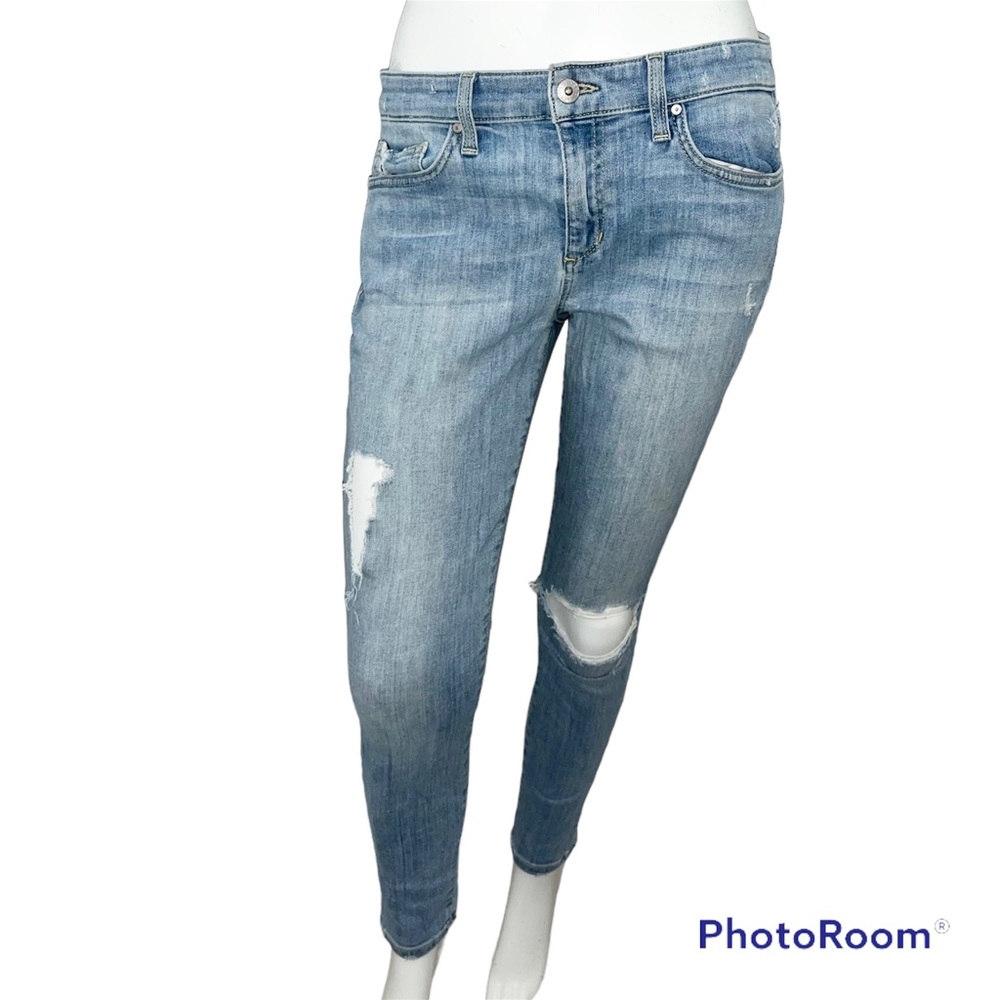 Joe’s Jeans Light Wash Felicity Wash Distressed Skinny Ankle Jeans - Size 29